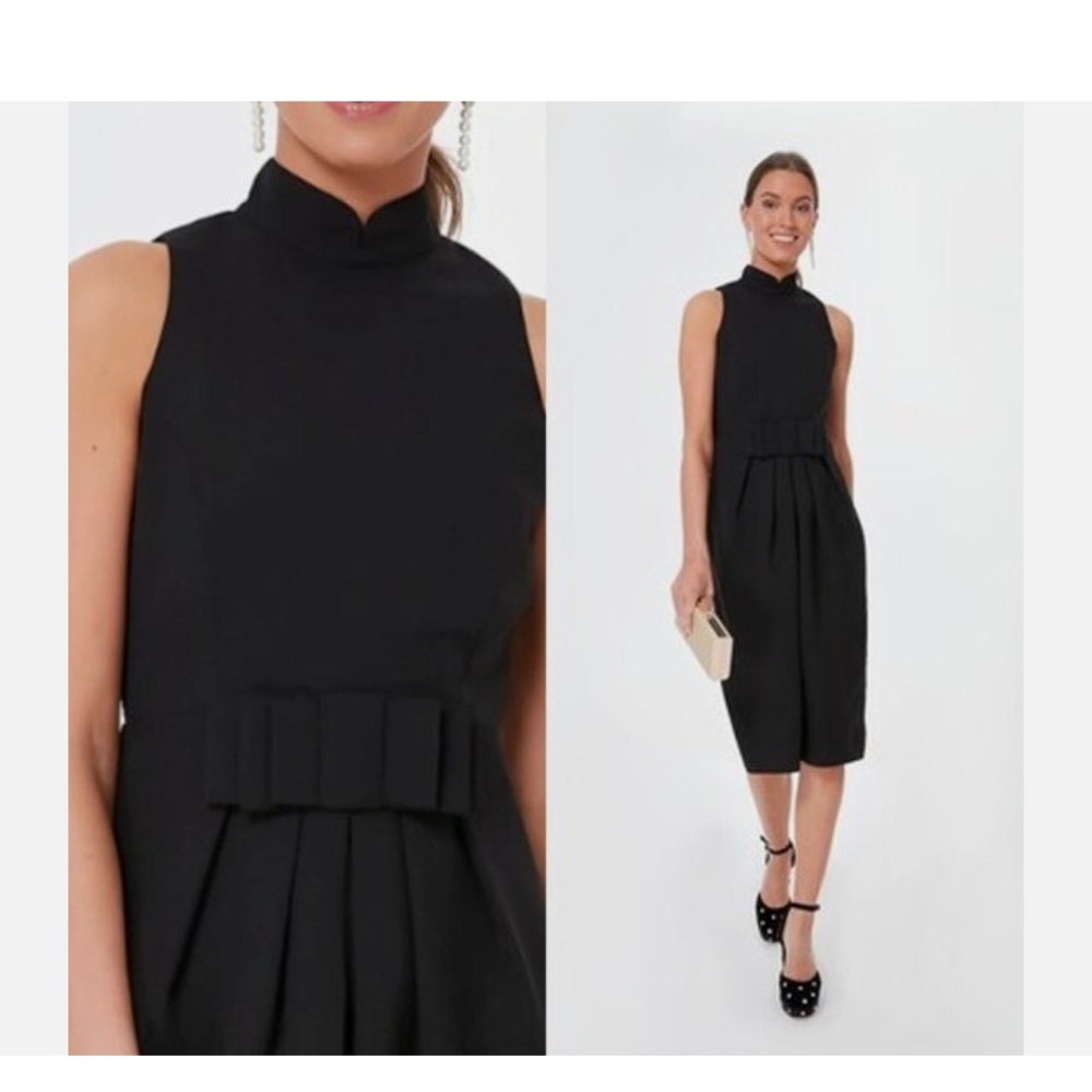 Tuckernuck NEW Black Claudia Bow Open Back Cocktail Mini Dress Size Large